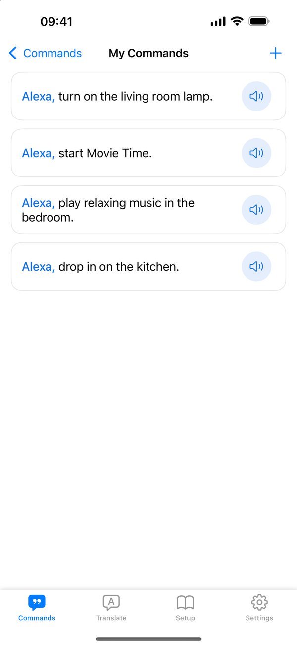 My Commands: your own sentences, said to your Echo by the iPhone