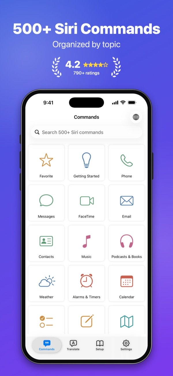 Voice Commands for Siri: 500+ Siri commands sorted by topic